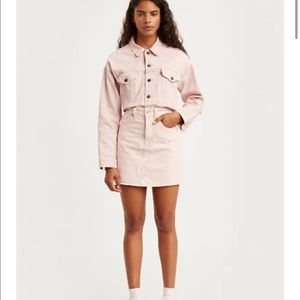 Lev ‘s High Rise Deconstructed Button Fly Skirt